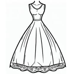 Dress (Objects) coloring page #186186 to print and color
