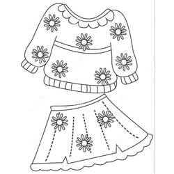 Dress (Objects) coloring page #186190 to print and color