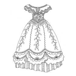 Dress (Objects) coloring page #186198 to print and color