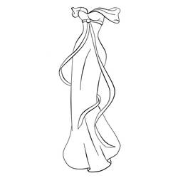 Dress (Objects) coloring page #186205 to print and color