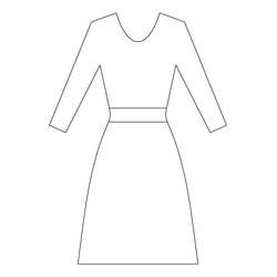 Dress (Objects) coloring page #186228 to print and color