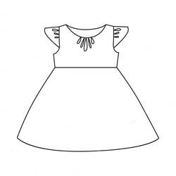 Dress (Objects) coloring page #186229 to print and color
