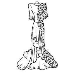 Dress (Objects) coloring page #186237 to print and color