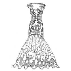 Dress (Objects) coloring page #186238 to print and color