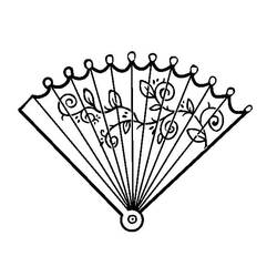 Fans (Objects) coloring page #191011 to print and color