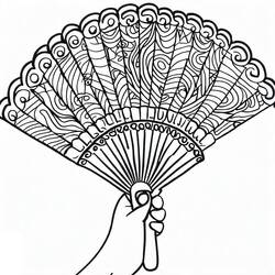 Fans (Objects) coloring page #191017 to print and color