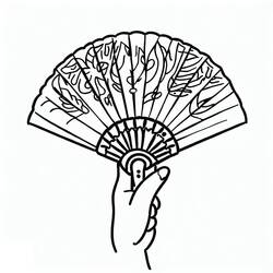 Fans (Objects) coloring page #191030 to print and color