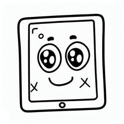 Coloring page: iPhone and iPad (Objects) #191792 - Free Printable Coloring Pages