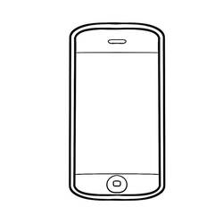 Coloring page: iPhone and iPad (Objects) #191806 - Free Printable Coloring Pages