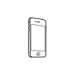 Coloring page: iPhone and iPad (Objects) #191809 - Free Printable Coloring Pages