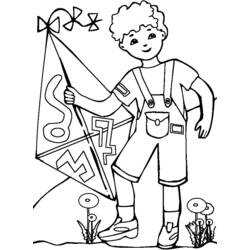 Coloring page: Kite (Objects) #168311 - Printable coloring pages