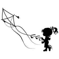 Coloring page: Kite (Objects) #168315 - Printable coloring pages