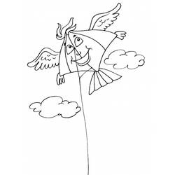 Coloring page: Kite (Objects) #168328 - Free Printable Coloring Pages