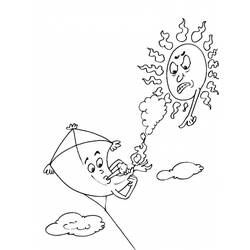 Coloring page: Kite (Objects) #168353 - Free Printable Coloring Pages