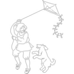 Coloring page: Kite (Objects) #168405 - Free Printable Coloring Pages