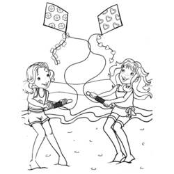 Coloring page: Kite (Objects) #168423 - Free Printable Coloring Pages