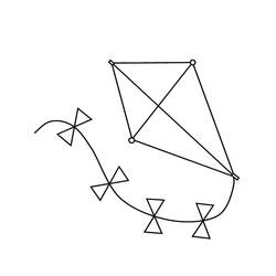 Kite (Objects) coloring page #207259 to print and color