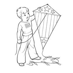 Kite (Objects) coloring page #207281 to print and color