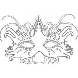 Coloring page: Mask (Objects) #120474 - Printable coloring pages
