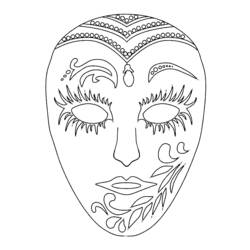 Coloring page: Mask (Objects) #120478 - Printable coloring pages