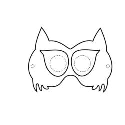 Coloring page: Mask (Objects) #120505 - Free Printable Coloring Pages