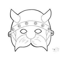 Coloring page: Mask (Objects) #120507 - Free Printable Coloring Pages