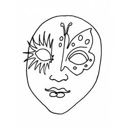 Coloring page: Mask (Objects) #120508 - Free Printable Coloring Pages