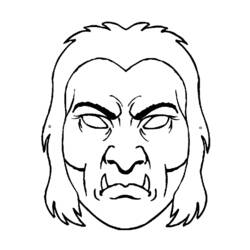 Coloring page: Mask (Objects) #120509 - Free Printable Coloring Pages