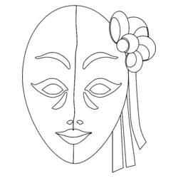 Coloring page: Mask (Objects) #120510 - Free Printable Coloring Pages