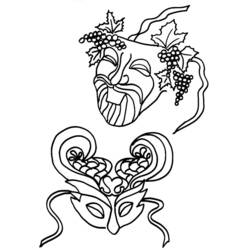 Coloring page: Mask (Objects) #120515 - Free Printable Coloring Pages