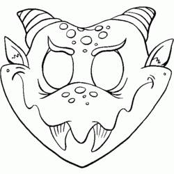 Coloring page: Mask (Objects) #120516 - Free Printable Coloring Pages