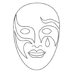Coloring page: Mask (Objects) #120528 - Printable coloring pages