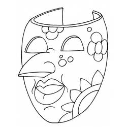 Coloring page: Mask (Objects) #120531 - Free Printable Coloring Pages