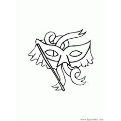 Coloring page: Mask (Objects) #120607 - Free Printable Coloring Pages