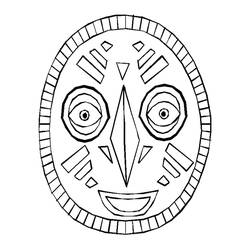 Coloring page: Mask (Objects) #120608 - Free Printable Coloring Pages