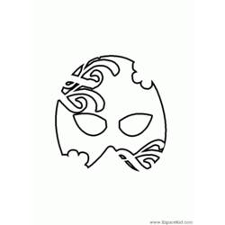 Coloring page: Mask (Objects) #120611 - Free Printable Coloring Pages