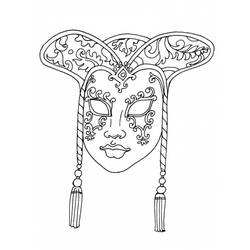 Coloring page: Mask (Objects) #120625 - Free Printable Coloring Pages
