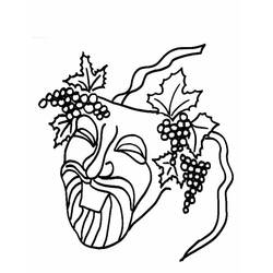 Coloring page: Mask (Objects) #120629 - Free Printable Coloring Pages