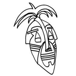 Coloring page: Mask (Objects) #120631 - Free Printable Coloring Pages