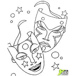Coloring page: Mask (Objects) #120640 - Free Printable Coloring Pages
