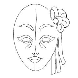 Coloring page: Mask (Objects) #120665 - Free Printable Coloring Pages