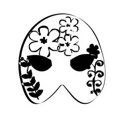 Coloring page: Mask (Objects) #120707 - Free Printable Coloring Pages