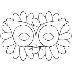 Coloring page: Mask (Objects) #120719 - Free Printable Coloring Pages