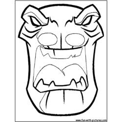 Coloring page: Mask (Objects) #120723 - Free Printable Coloring Pages