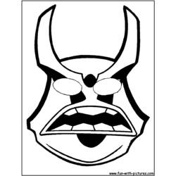Coloring page: Mask (Objects) #120737 - Free Printable Coloring Pages