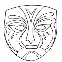 Coloring page: Mask (Objects) #120750 - Free Printable Coloring Pages