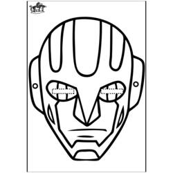 Coloring page: Mask (Objects) #120754 - Free Printable Coloring Pages