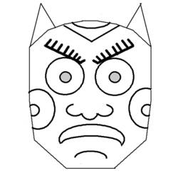 Coloring page: Mask (Objects) #120771 - Free Printable Coloring Pages