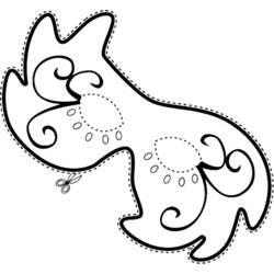 Coloring page: Mask (Objects) #120798 - Free Printable Coloring Pages