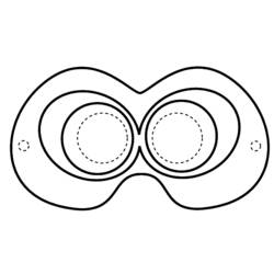 Coloring page: Mask (Objects) #120819 - Free Printable Coloring Pages